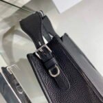 Replica Prada Leather hobo bag 1BC073 In Black39287 - Image 4