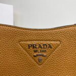Replica Prada 1BH191 Leather mini shoulder bag tan38649 - Image 3