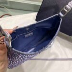 Replica Prada 1BC169 Prada Cleo satin bag with appliqués Purple38568 - Image 5