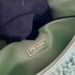 Replica Prada 1BC169 Prada Cleo satin bag with appliqués Green38556 - Image 8