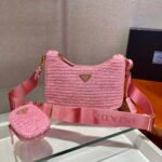 Replica Prada 1BH204 Prada Re-Edition 2005 Raffia Bag in Pink38847 - Image 2