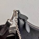 Replica Prada 1BH204 Prada Re-Edition 2005 Saffiano leather Bag in Black Silver38897 - Image 5
