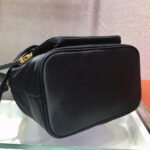 Replica Prada 1BH097 Bucket Jacquard Logo Convertible Medium black38628 - Image 5