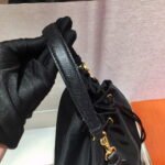 Replica Prada 1BH097 Bucket Jacquard Logo Convertible Medium black38628 - Image 6