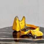 Replica Prada 1BH204 Prada Re-Edition 2005 Nylon Bag Yellow38857