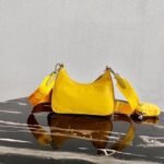 Replica Prada 1BH204 Prada Re-Edition 2005 Nylon Bag Yellow38857 - Image 2