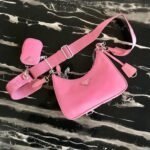 Replica Prada 1BH204 Prada Re-Edition 2005 Nylon Bag Pink38819 - Image 4