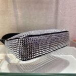 Replica Prada 1NE515 Prada Hobo Diamond Mini Shoulder Bag Sliver39206 - Image 4