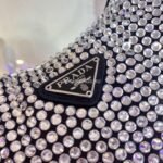 Replica Prada 1NE515 Prada Hobo Diamond Mini Shoulder Bag Sliver39206 - Image 5