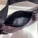 Replica Prada 1NE515 Prada Hobo Diamond Mini Shoulder Bag Sliver39206 - Image 7