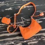 Replica Prada 1BH204 Prada Re-Edition 2005 Nylon Bag Orange38809 - Image 7