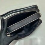 Replica Prada Leather bag with shoulder strap 1BH082 Black40049 - Image 6