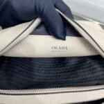 Replica Prada Leather bag with shoulder strap 1BH082 Beige40038 - Image 7
