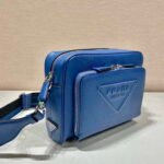 Replica Prada 2VH152 Saffiano leather shoulder bag Blue39877