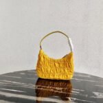 Replica Prada 1NE204 Prada Nylon and Saffiano Leather Mini Bag in Yellow39187 - Image 2