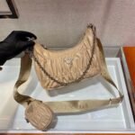 Replica Prada 1BH204 Mini Bags Prada Crossbody Leather bag In Apricot38711 - Image 2
