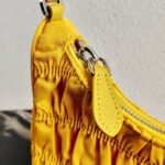Replica Prada 1NE204 Prada Nylon and Saffiano Leather Mini Bag in Yellow39187 - Image 5