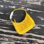 Replica Prada 1NE204 Prada Nylon and Saffiano Leather Mini Bag in Yellow39187 - Image 6