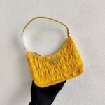 Replica Prada 1NE204 Prada Nylon and Saffiano Leather Mini Bag in Yellow39187 - Image 7