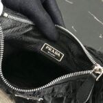 Replica Prada 1NE204 Prada Nylon and Saffiano Leather Mini Bag in Black39108 - Image 7