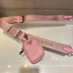 Replica Prada 1BD292 Prada Three In One Nylon Shoulder Bag Pink38639 - Image 7