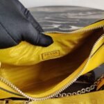 Replica Prada 1BH204 Prada Re-Edition 2005 Saffiano leather Bag in Yellow38978 - Image 8