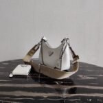 Replica Prada 1BH204 Prada Re-Edition 2005 Saffiano leather Bag in White Silver38968