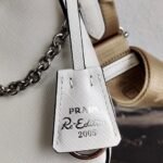 Replica Prada 1BH204 Prada Re-Edition 2005 Saffiano leather Bag in White Silver38968 - Image 6