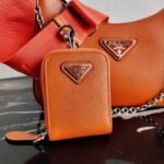 Replica Prada 1BH204 Prada Re-Edition 2005 Saffiano leather Bag in Orange38927 - Image 7