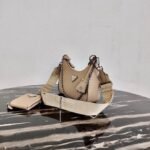 Replica Prada 1BH204 Prada Re-Edition 2005 Saffiano leather Bag in Apricot Silver38877