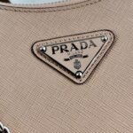 Replica Prada 1BH204 Prada Re-Edition 2005 Saffiano leather Bag in Apricot Silver38877 - Image 5