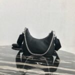 Replica Prada 1BH204 Prada Re-Edition 2005 Nylon Bag Black38701 - Image 2