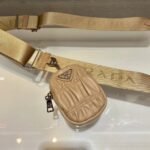 Replica Prada 1BH204 Mini Bags Prada Crossbody Leather bag In Apricot38669 - Image 4