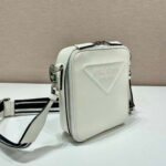 Replica Prada 2VH154 Saffiano leather shoulder bag White39895