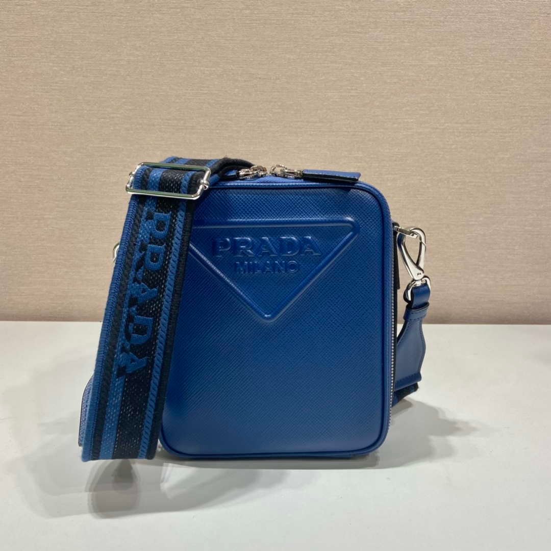 6532503a9223e.jpg Replica Prada 2VH154 Saffiano leather shoulder bag Blue39878 - Image 1