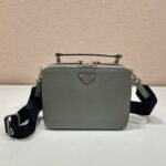 Replica Prada 2VH069 Brique Saffiano leather bag Gray39793