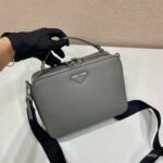 Replica Prada 2VH069 Brique Saffiano leather bag Gray39793 - Image 3