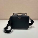 Replica Prada 2VH069 Brique Saffiano leather bag Black39783