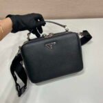 Replica Prada 2VH069 Brique Saffiano leather bag Black39783 - Image 2