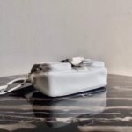 Replica Prada Pocket Nylon and Brushed Leather Bag 1BD295 White39367 - Image 3