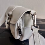 Replica Prada Pocket Nylon and Brushed Leather Bag 1BD295 White39367 - Image 5