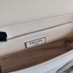 Replica Prada Pocket Nylon and Brushed Leather Bag 1BD295 White39367 - Image 7
