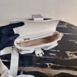 Replica Prada Pocket Nylon and Brushed Leather Bag 1BD295 White39367 - Image 8