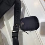 Replica Prada Medium Nylon Shoulder Bag 1BD671 Black39346 - Image 6