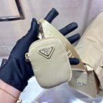 Replica Prada Medium Nylon Shoulder Bag 1BD671 Apricot39327 - Image 5