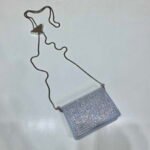 Replica Prada Crystal-studded card holder with shoulder strap 1MR024 White Crystal40004 - Image 5