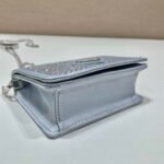 Replica Prada Crystal-studded card holder with shoulder strap 1MR024 White Crystal40004 - Image 6