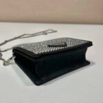 Replica Prada Crystal-studded card holder with shoulder strap 1MR024 Black Crystal39994 - Image 5