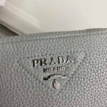 Replica Prada Leather bag with shoulder strap 1BH082 Gray40059 - Image 2