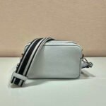 Replica Prada Leather bag with shoulder strap 1BH082 White40090 - Image 2